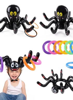 Halloween Spider Octopus Ring Toss Game Inflatable Toy Gifts