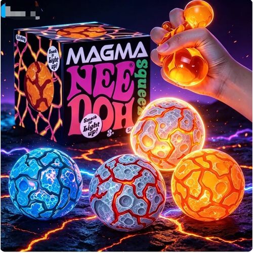 New Product NeeDoh Glitter Magma Ball Crunch Crunch Stress R