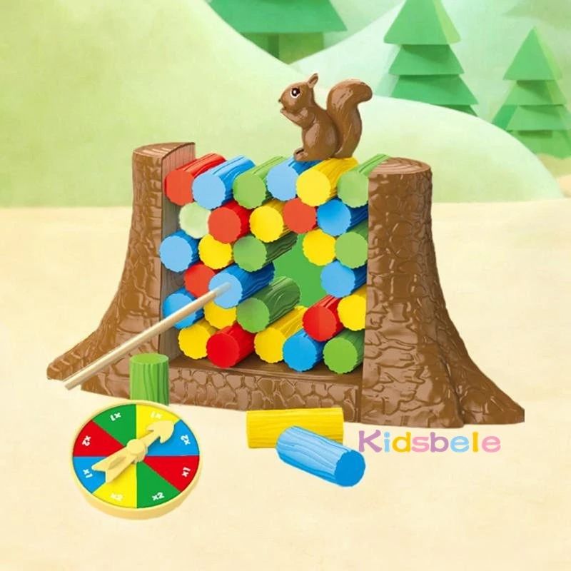 Kids Balance Tower Board Game Stacking Blocks Puzzle Toy Fam