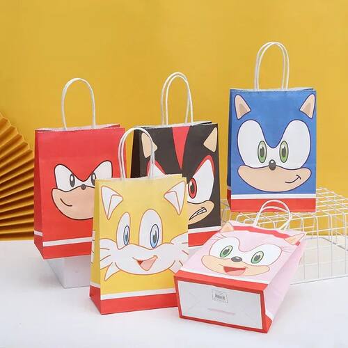 Hot-selling  Sonic Candy Gift Bag Cute Cartoon Hedgehog Anim