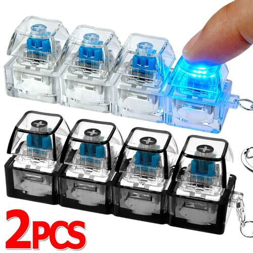4Keys Mechanical Keyboard Keychain Finger Button Anti Stress