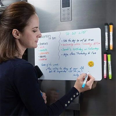 Magnetic Dry Erase Board Reusable Fridge Magnet Board Flexib
