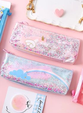 1 Pcs Kawaii Pencil Case Unicorn Wing Gift Estuches School P