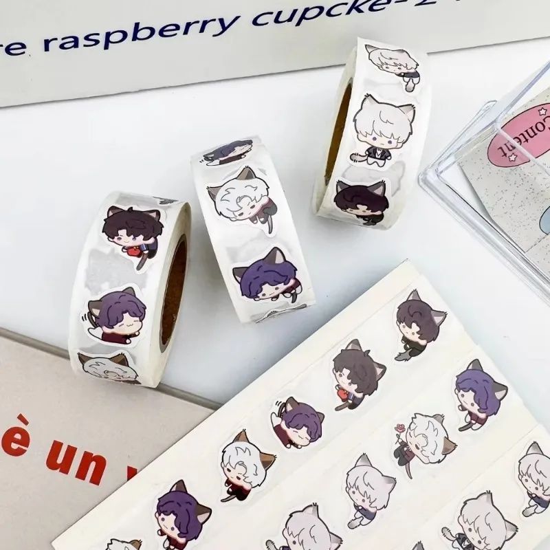 500pcs Game Love and Deepspace Meow Home Stickers Cute Q Ver