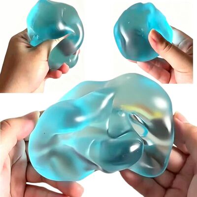 Blue Maltose Squishy Toys Anti Sss Sensory Fidgets Toy Soft
