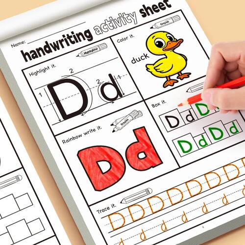 Fun Activity Copybook English Letter Handwriting Exercise Bo