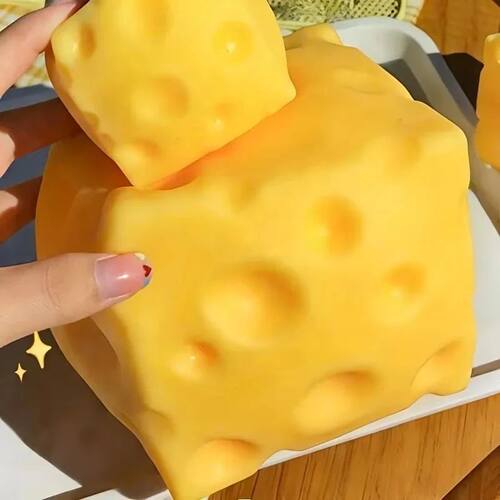 1PC Giant Cheese Squeeze Toy Extra Large Size Cheese Squishy