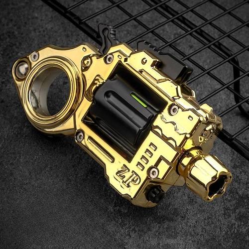 Revolver Pistol Guns Eject EDC Metal Paragraph Ring Mechanic
