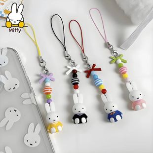 Keychain Cartoon Little Kawaii Bow Miffy Rabbit Creati Anime