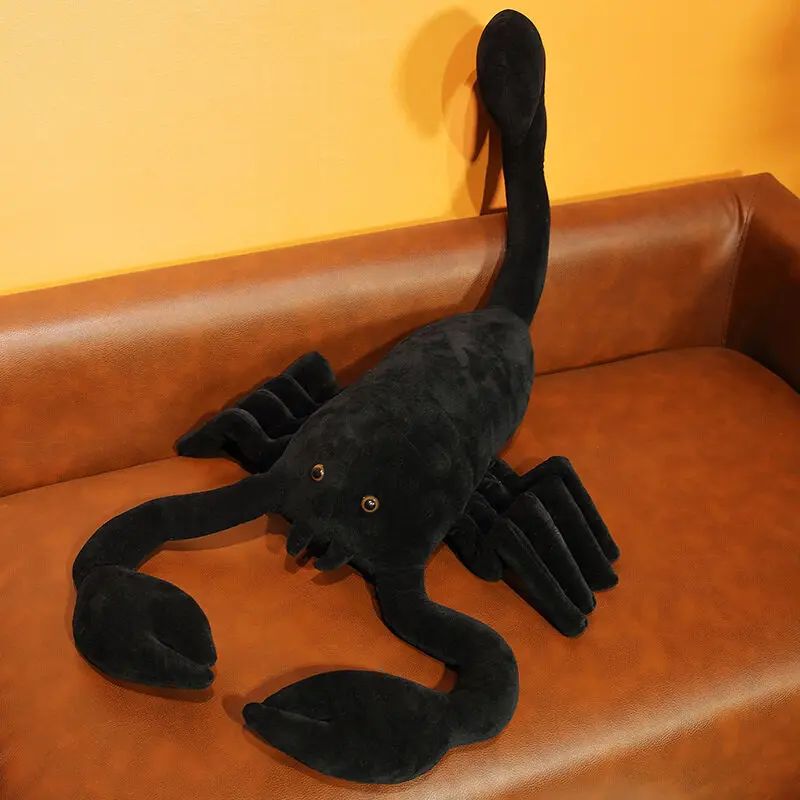 Simulation Black Scorpion Stuffed Animal, Soft Creeping Toys