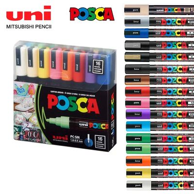 16pcs Markers Set Acrylic Graffiti Drawing Permanent Waterpr