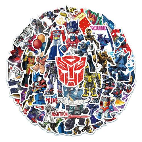 50Pcs Autobot Transformers Stickers for Laptop Motorcycle Ca