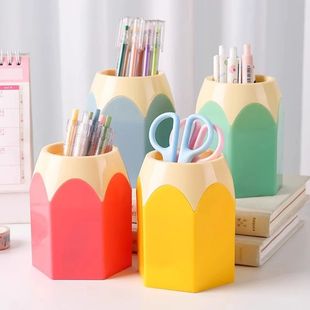 Cute Pencil Holder Desk Organizer Stationery Storage Box   L