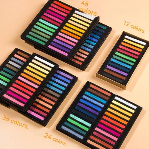 12/24/36/48 Colors Soft Masters Pastel Colored Chalk Square