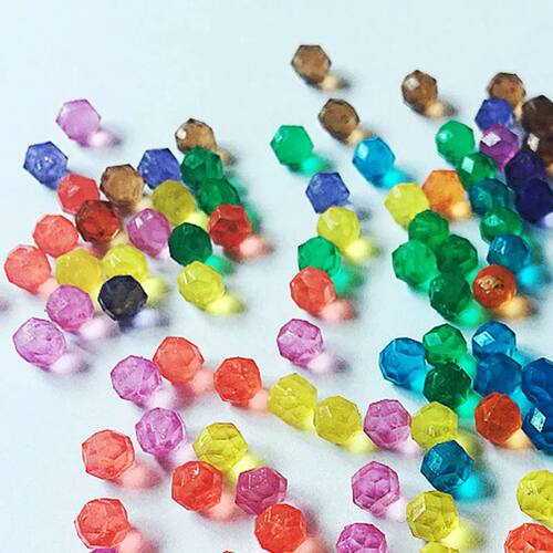 500PCS/Set Jewel Beads 3D Puzzle toys for Children 6 Colors