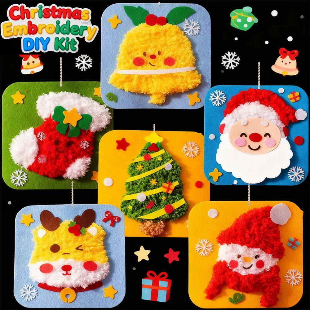 Christmas Sewing Kit for Kids Felt Christmas Ornaments Craft