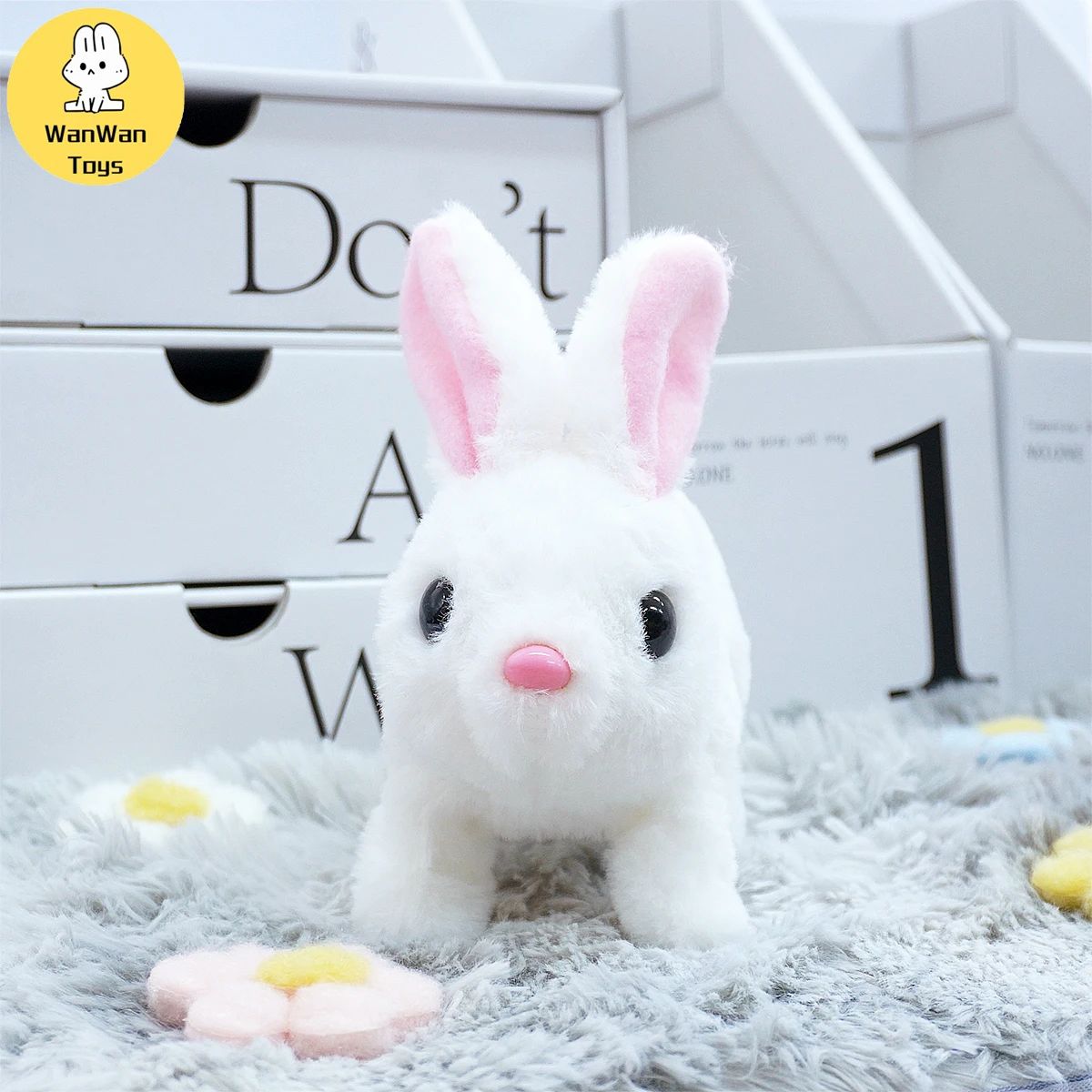 Children Puzzle Electronic Toys Electric Stuffed Rabbit Walk
