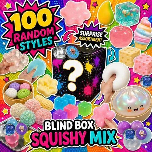 1000+Pieces/Kinds Assorted Squishy Figures Blind Box Surpris