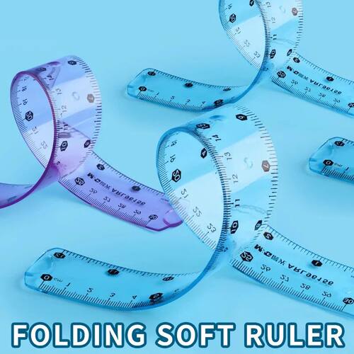 15/20/30 cm Transparent Soft Ruler for Primary School Studen