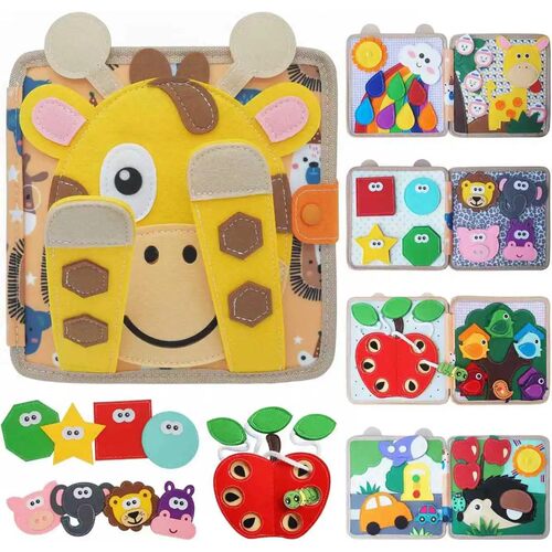 Educational Plane Toys Busy Board - Motor Skills Learning Bu