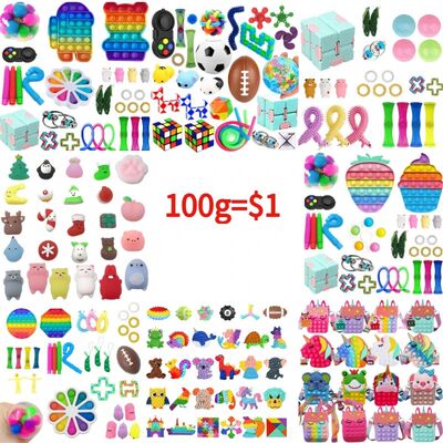 5PCS Kawaii Fidget Toys Decompression Soft Squeeze Toy Push