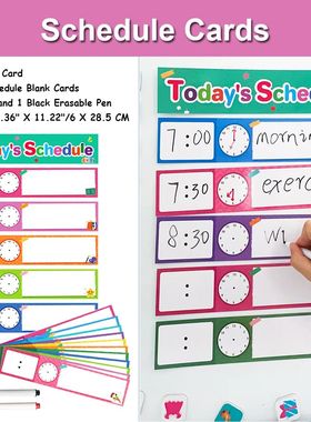 DIY Visual Schedule for Toddlers, Daily Routines Schedule Ca