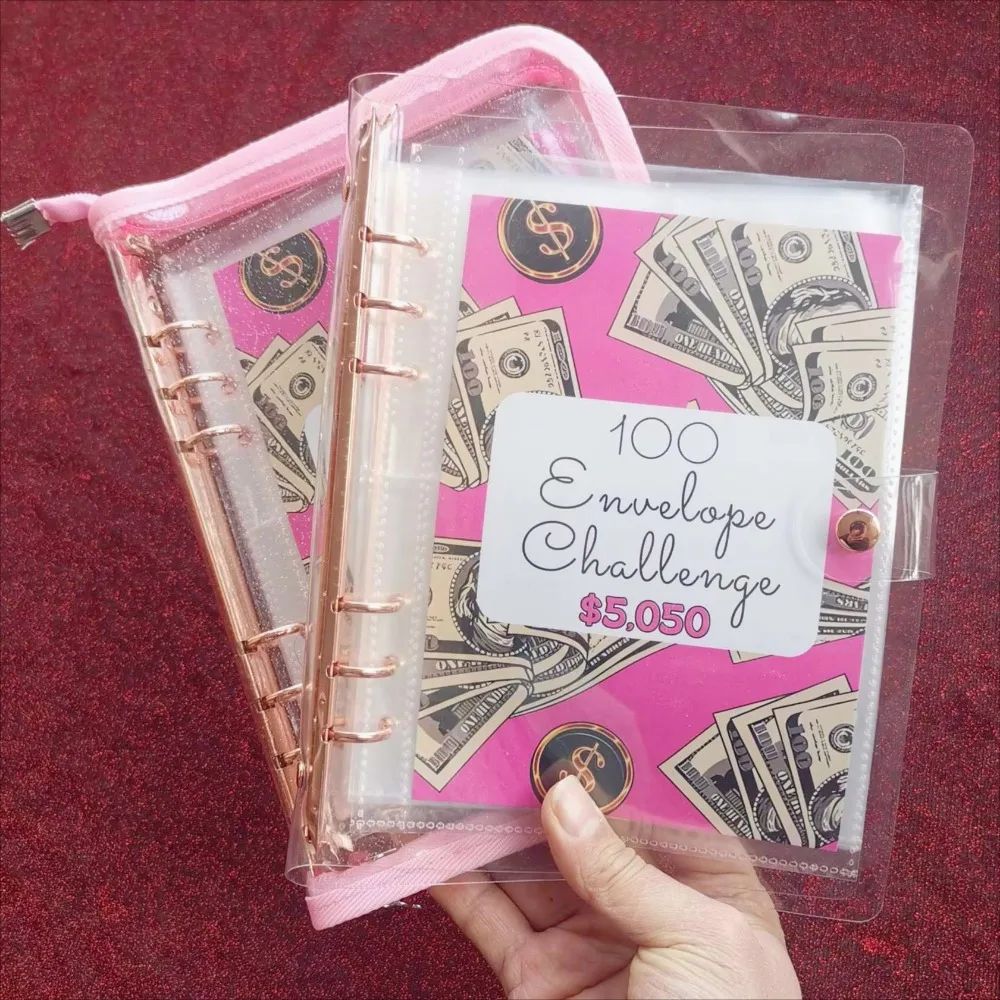 100 Envelopes Money Saving Challenge Binder A5 Savings Chall