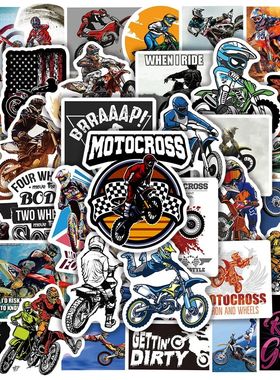 10/20/50pcs Racing Motorcycle Stickers Cool Sports Moto Life