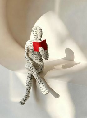 Resin Abstract Home Decor Figurines Simple Reading Desk Styl