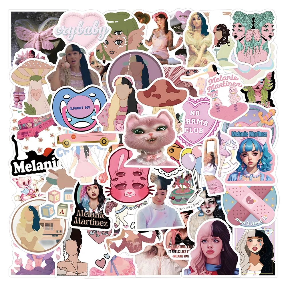 10/30/60pcs Melanie Martinez Singers Stickers DIY Decals Alb