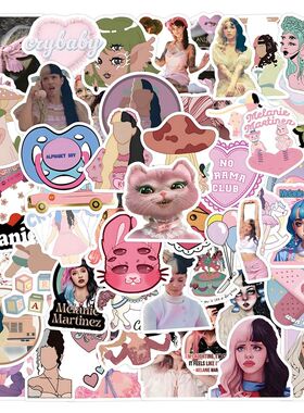 10/30/60pcs Melanie Martinez Singers Stickers DIY Decals Alb