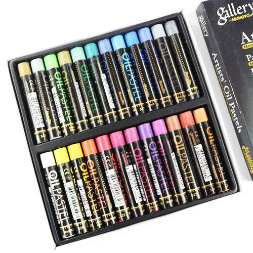12/24 Colors Fluorescent Soft Oil Pastel Dry Metallic Crayon