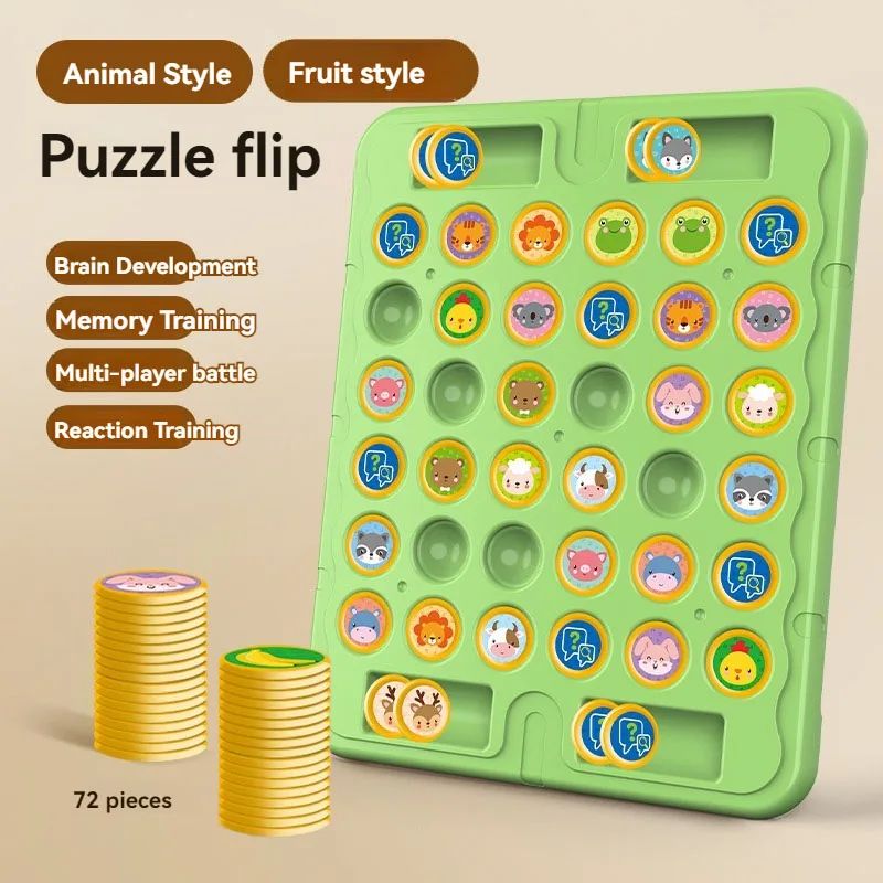 Animal Flip Chess Board Games Classic Strategy Game Thinking