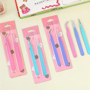 2Pcs/set Tweezers Macaroon Color Scrapbook Sticker Tweezers