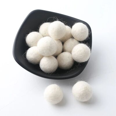 20pc 20mm Christmas Wool Felt Ball Wool Pom Poms Safe And So