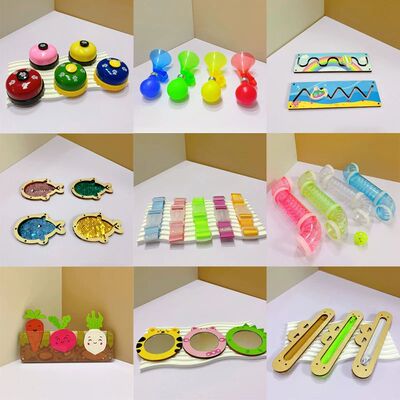 Baby DIY Montessori Activity Busy Board Telephone Doorbell L