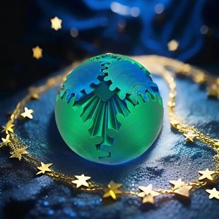 Gear Ball 3D Printed Fidget Toys Spin Ball Cube Sss Relief D