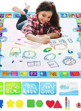 Coolplay Magic Water Drawing Mat Coloring Doodle Mat with Ma