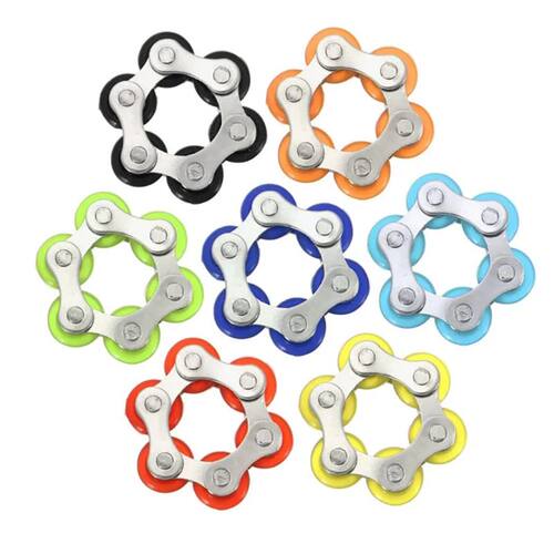 Flippy Bike Roller Chain Fidget Toys Anti Anxiety Stress Rel