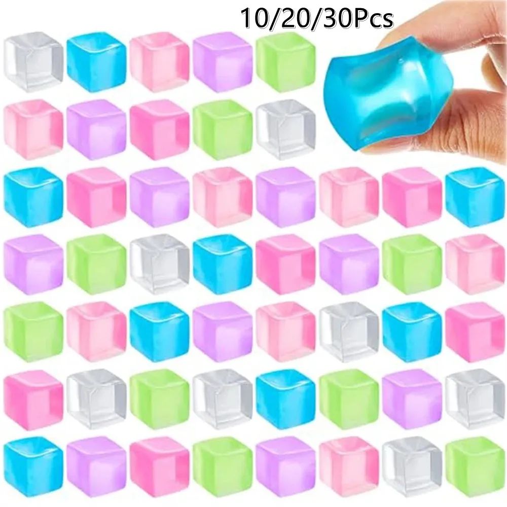 1/3/5/10 PCS Fidget Toy Mini Squishy Toys Ice Block Sss Ball