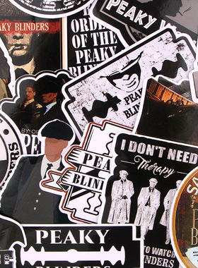 18Pcs Peaky Blinders Stickers Cool Luggage Skateboard Car