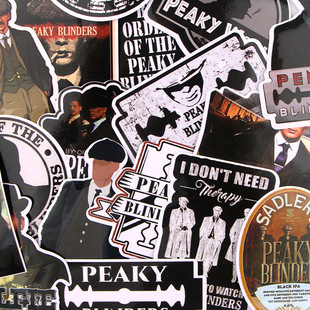 18Pcs Peaky Blinders Stickers Cool Luggage Skateboard Car
