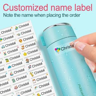 Customize Name Tag Sticker Waterproof Personalized Label for