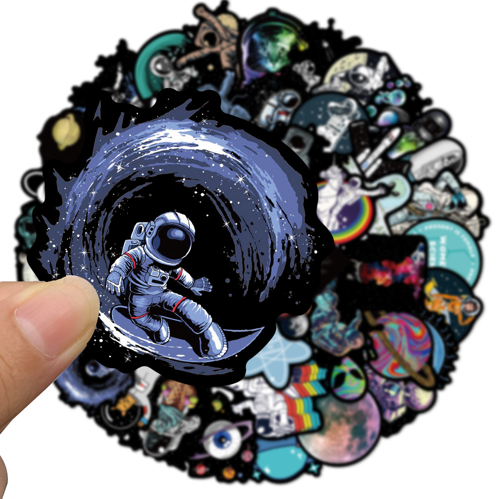 20/50pcs Graffiti Astronaut Stickers Outer Space Vinyl Decal