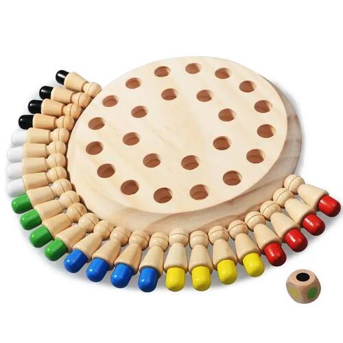 Wooden Puzzle Toys  Montessori Educational Learning Color Se