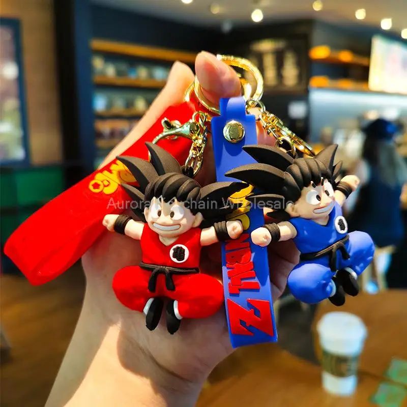 Anime Dragon Ball Keychain Z Super Saiyan Son Goku Bulma Bro