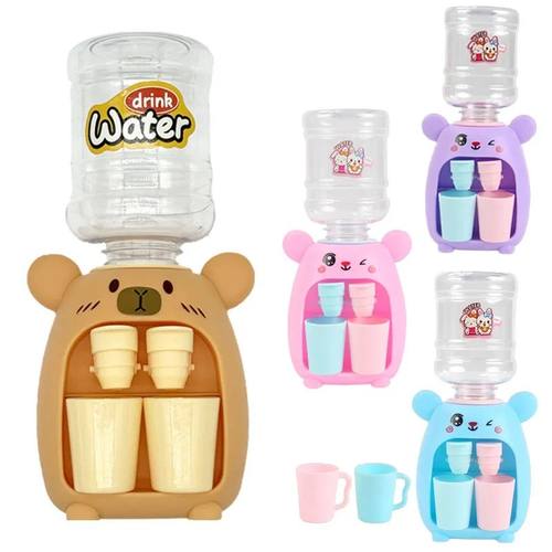 Children Cute Capybara Water Dispenser Toy with Dual Cup Car