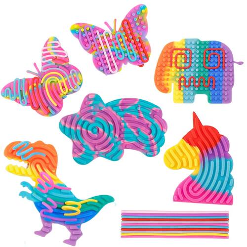 Cartoon Sensory Activity Ball with 11 Rods Silicone Fidget T