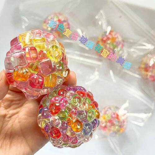 1PC Squishy Balls Ice Beads Stress Relief Toy Super Soft Sen