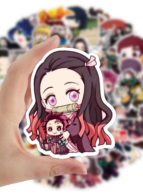 50PCS Demon Slayer Anime Kamado Nezuko Stickers DIY Phone La